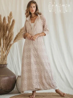 Organic Shirt Dress / Beige