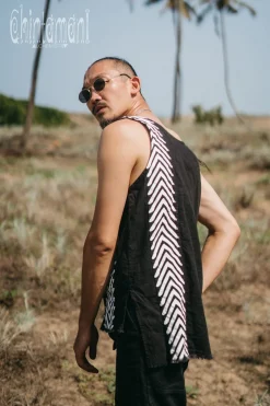 Organic Vest Top / Black