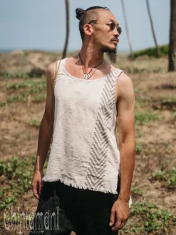 Organic Vest Top / Light Grey