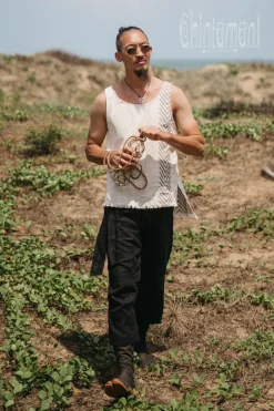 Organic Vest Top / Light Grey