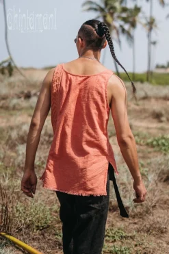 Organic Vest Top / Salmon
