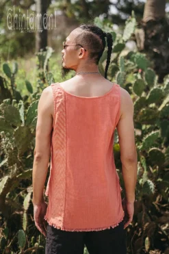 Organic Vest Top / Salmon