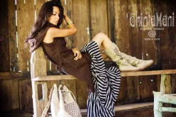 Сotton Boho Vest / Brown