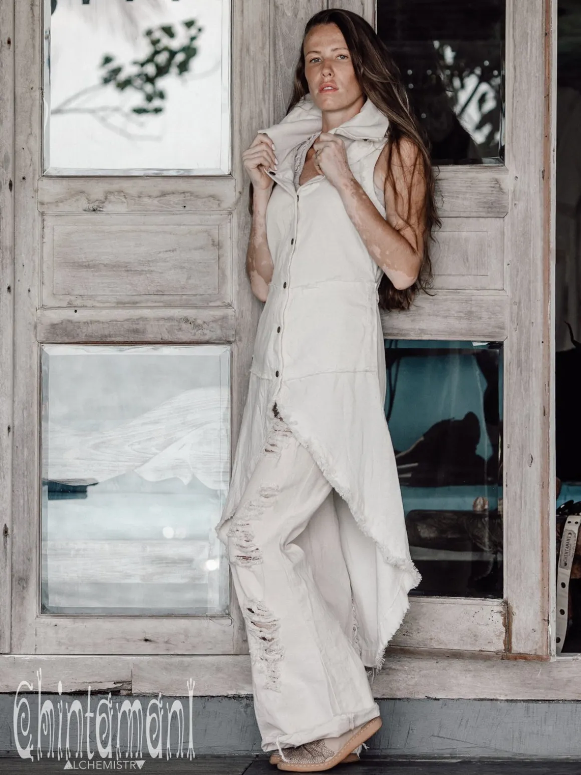 Сotton Boho Vest / Off White