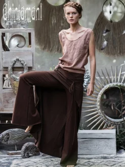 Pants with Skirt / Brown