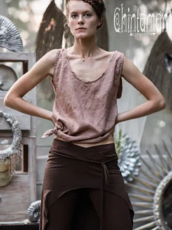 Pants with Skirt / Brown