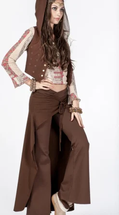 Pants with Skirt / Brown