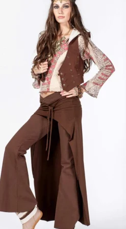 Pants with Skirt / Brown