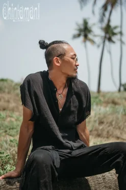 Raw Cotton Shirt / Black