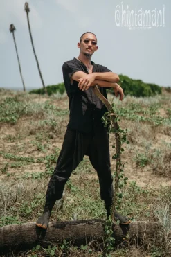 Raw Cotton Shirt / Black