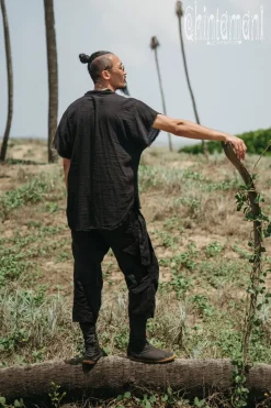 Raw Cotton Shirt / Black