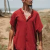 Raw Cotton Shirt / Red Ochre