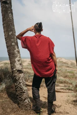 Raw Cotton Shirt / Red Ochre