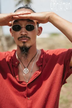 Raw Cotton Shirt / Red Ochre