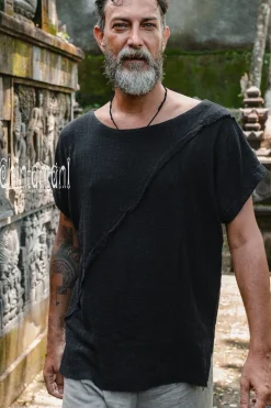 Raw Cotton T-shirt / Black