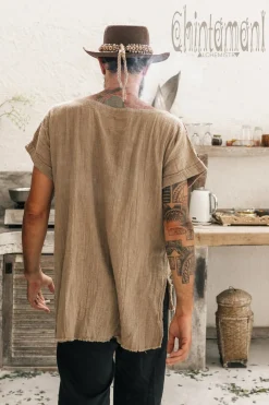 Raw Cotton T-shirt / Sage Green