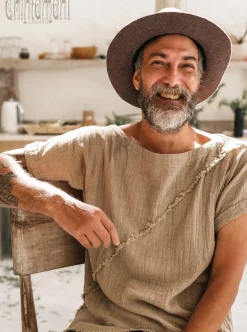 Raw Cotton T-shirt / Sage Green