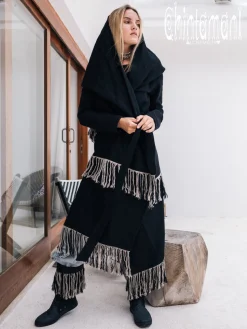 Shamanic Canvas Coat / Black