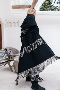 Shamanic Canvas Coat / Black