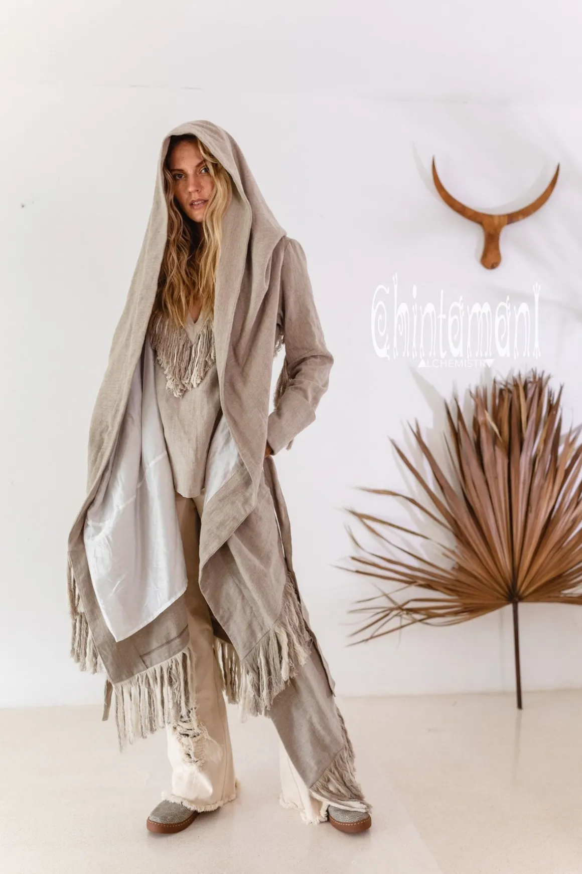 Shamanic Canvas Coat / Gray