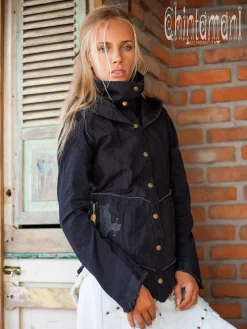 Shamanic Canvas Jacket / Black