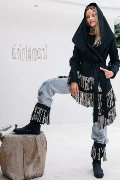 Shamanic Canvas Jacket / Black