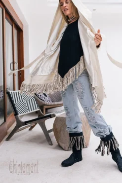 Shamanic Canvas Jacket / Cream