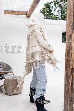 Shamanic Canvas Jacket / Cream