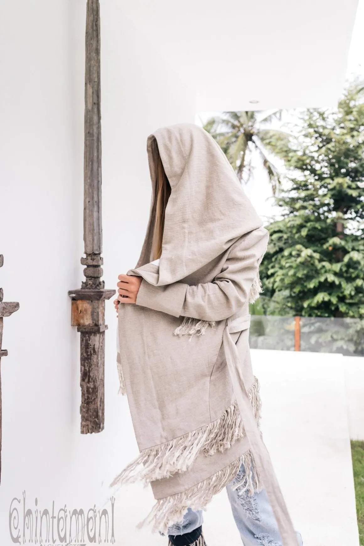 Shamanic Canvas Jacket / Gray