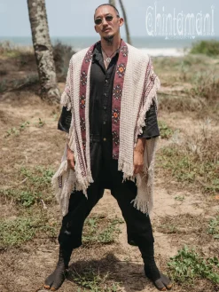 Short Berber Poncho / Hemp