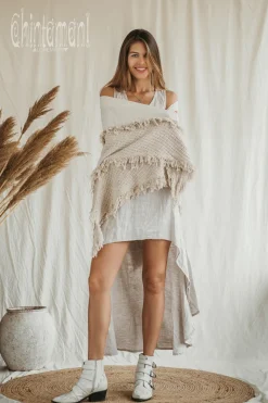 Triangle Cotton Scarf / Off White