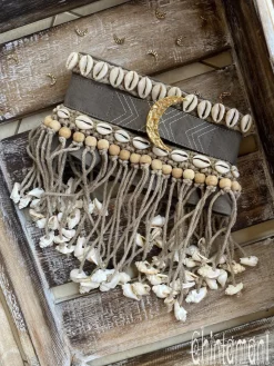 Tribal Collar Necklace / Gray