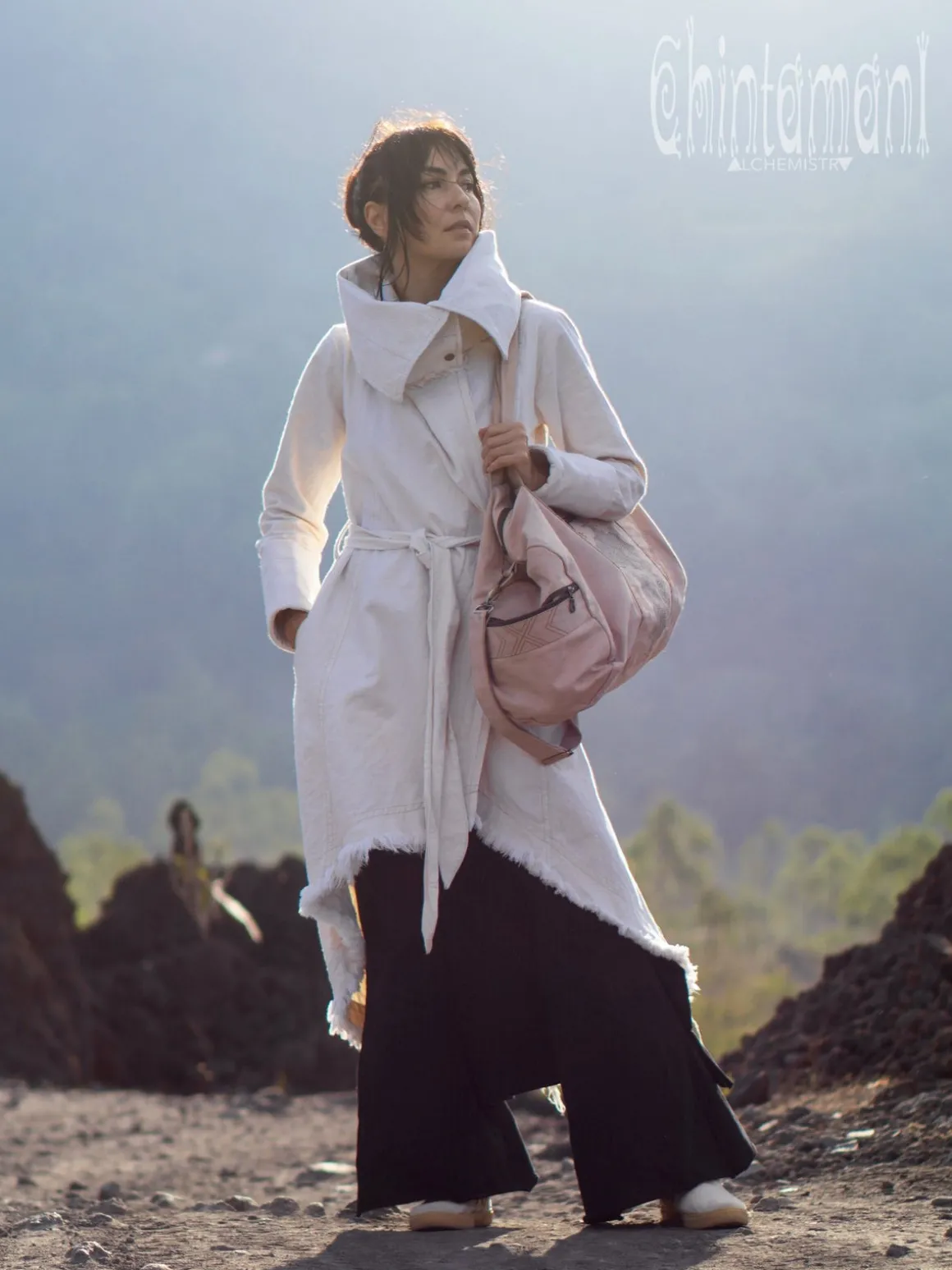 Tribal Duffle Bag / Beige