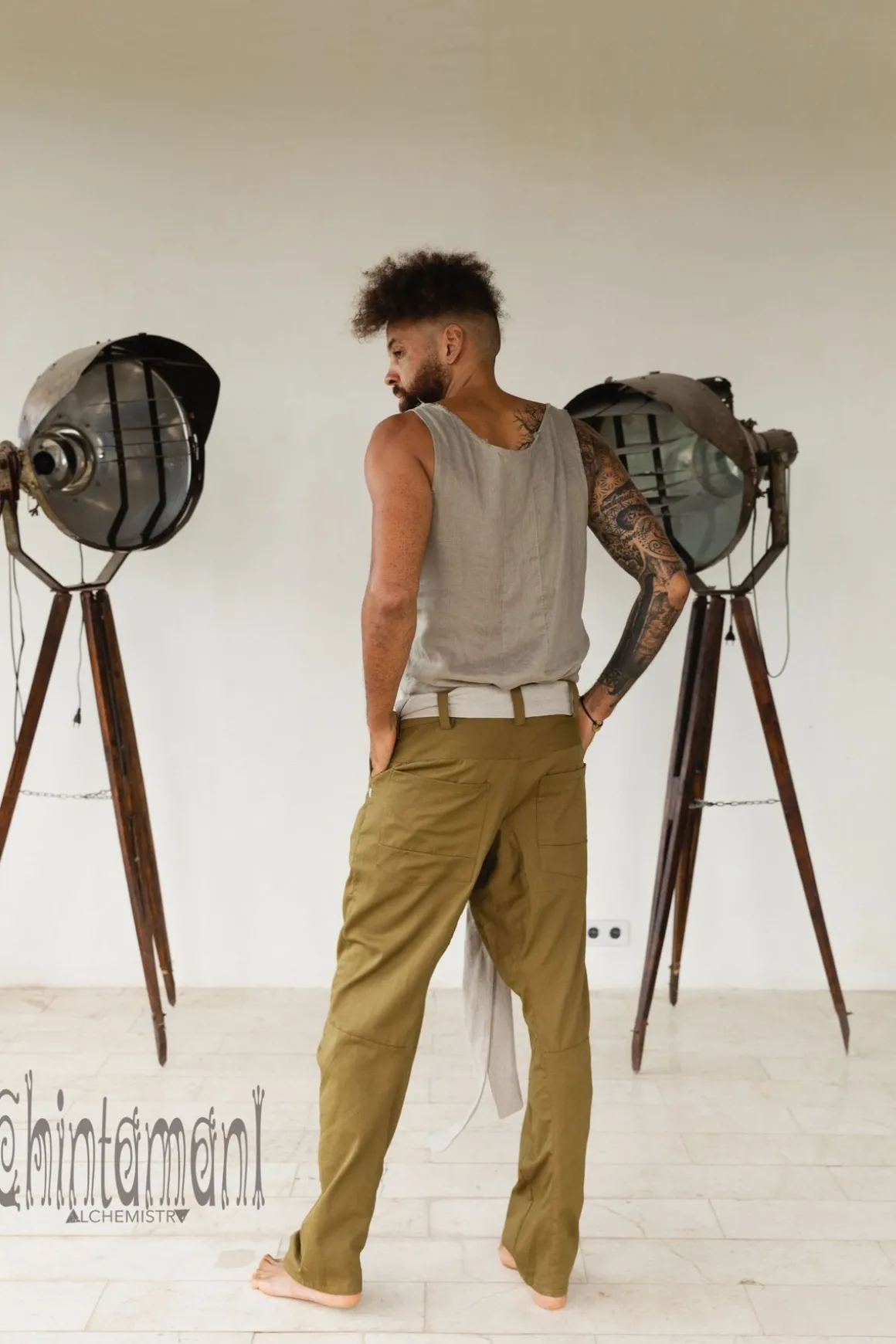 Twill Long Pants / Army Green