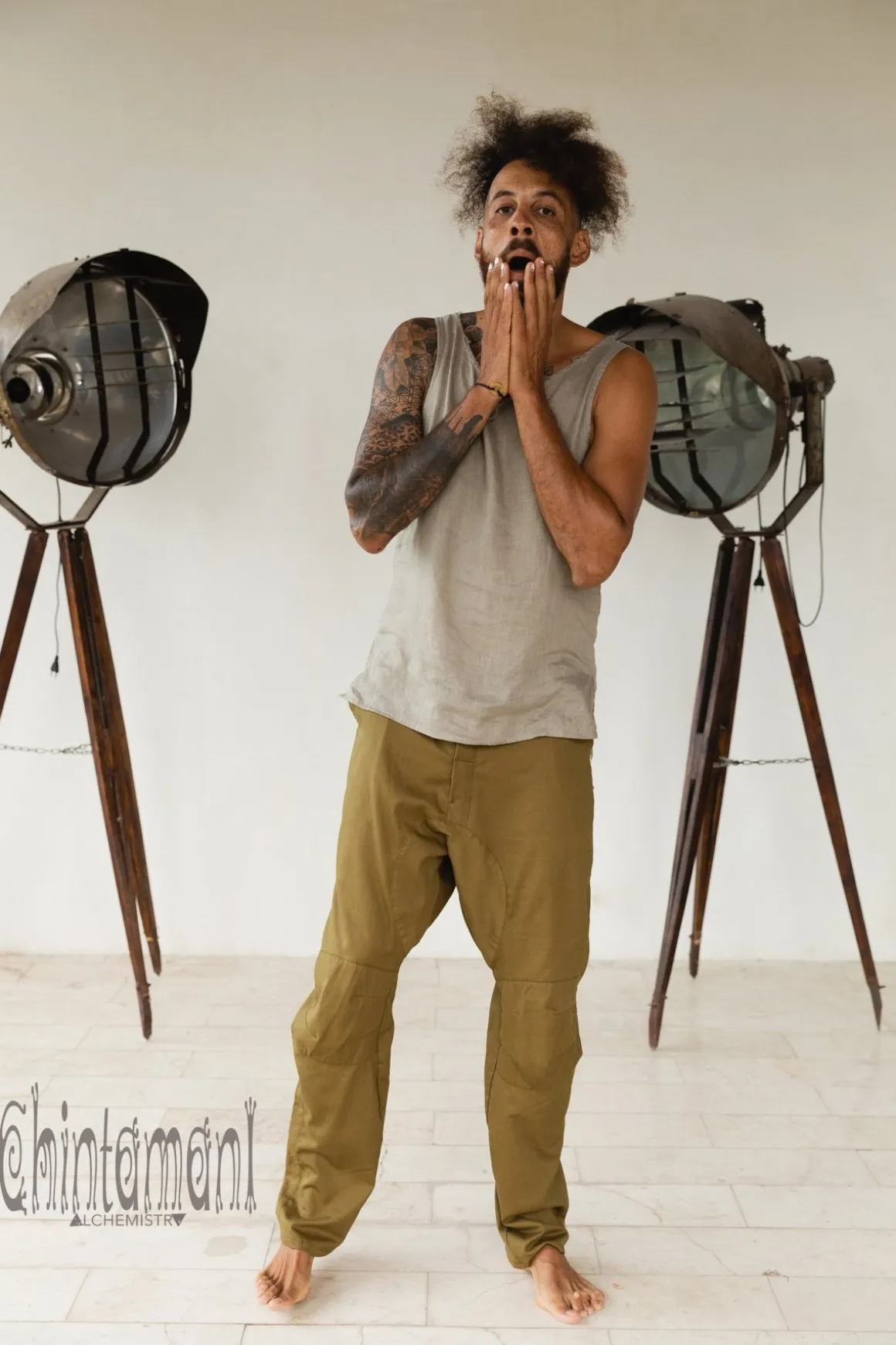 Twill Long Pants / Army Green