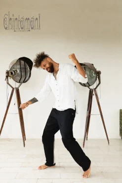 Twill Long Pants / Black