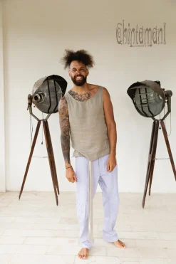 Twill Long Pants / Light Blue