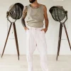 Twill Long Pants / Light Gray