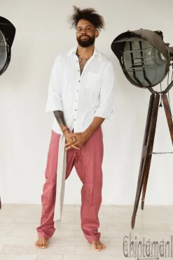 Twill Long Pants / Raspberry Pink