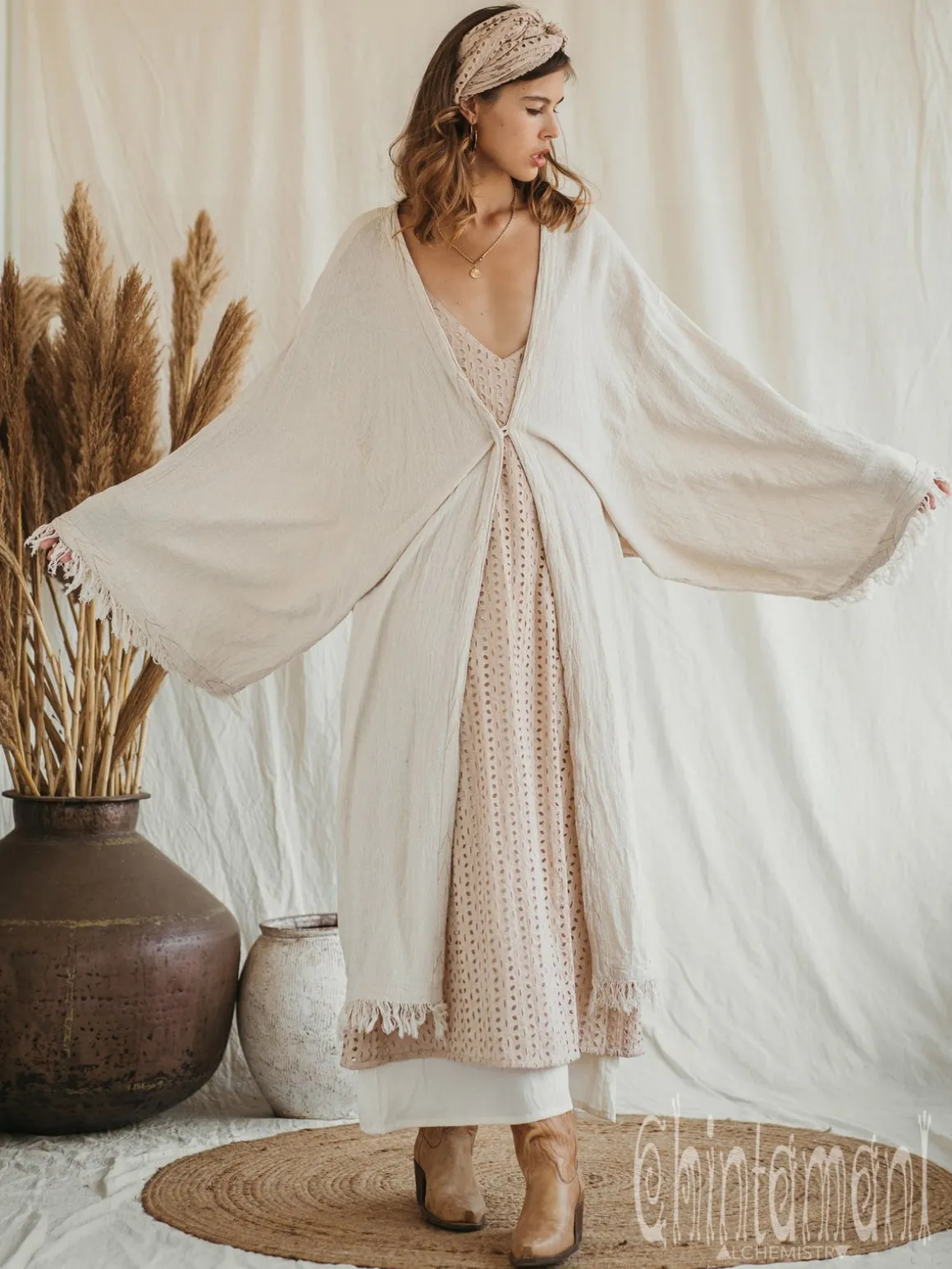 Wide Sleeve Kimono / Off White