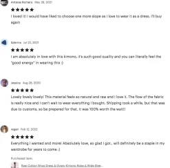 Wide Sleeve Short Kimono / Off White