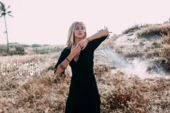 Wrap Boho Dress / Black