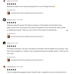 Wrap Boho Dress / Red Ochre