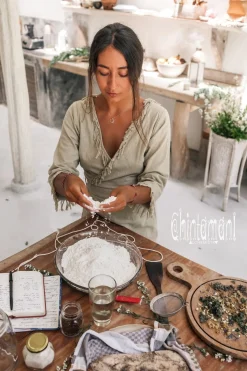 Wrap Boho Dress / Sage Green